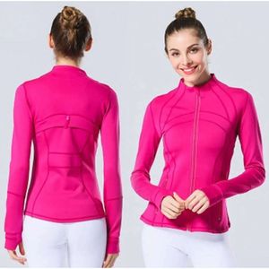 2024 lululemenI Veste de yoga pour femmes Définir l'entraînement Sport Manteau Fiess Sports Séchage rapide Activewear Top Solide Zip Up Sweat Sportwear Vente chaude Motion Design 569yyy