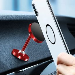 2024 Luminoso Magnetic Metal Soporter soporte para automóvil Mobile Universal Mount Magnet GPS para iPhone Xiaomi Huawei Samsung Car Monte Teléfono