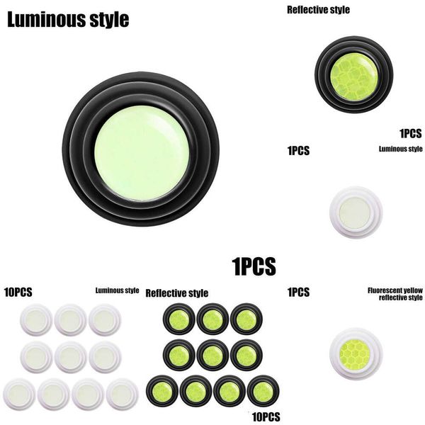 2024 Carors de voiture réfléchissante lumineuse PAD DU PAD DU MAT AUTO DORTE AUTO CONSTRUCTION ANTI-COLLISION JOINTS POSTERS SILICON