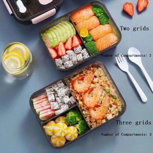 2024 Lunchbox Keukenwerk Student Outdoor Activiteiten Travel Magnetron Verwarming Voedselcontainer Plastic Bento Box Opslag Snacks Dozen - voor