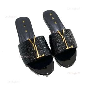 2024 Luxe Designer Hommes Femmes Pantoufles Sandales Chaussures Slide Summer Mode Large Tongs Plates avec Taille de la Boîte