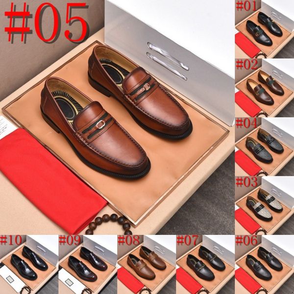 2024 Chaussures oxford luxueuses hommes Vowes Cow Cuir Crocodile Match Designer Robes Chaussures Man Noir Brown Lace Up Business Wedding Men's Formel Shoes Forme Taille 4-12