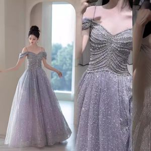 2024 Luxe lovertjes PROM -jurken plus size Arabische aso ebi kralen kristallen pure nekavond formeel feest tweede receptie jurken jurken receptie jurken