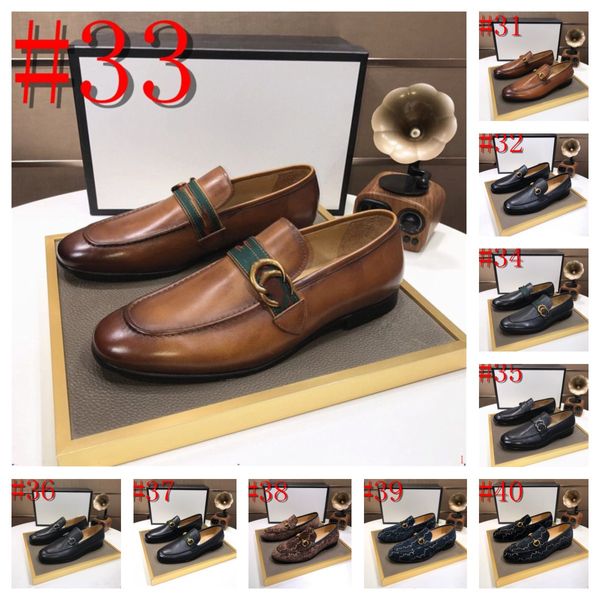 2024 Marque de luxe Mode Cuir Hommes Chaussures Chaussures en cuir formelles Hommes Oxfords Business Designer Robe Chaussures Derby Hommes Chaussures de mariage Plus Taille 6.5-12