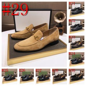 2024 Luxurymerk Men Oxford schoenen Designer Kantoor Wedding Formele schoenen Wit Zwart Bruin Handpolishing Lace Up Peed Lederen Schoenen Men Maat 6.5-12