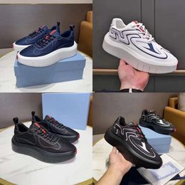 2024 Luxury Brand Men Runner Sneakers Casual Shoes Casual Thunder Sneaker 19fw Americas Cup Sneakers Capsule Series Couleur de chaussure Matching Augmentation Plateforme Sneaker Rubber