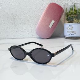2024 luxe schattige ovale ronde zonnebril voor dames MSMU044 designer zonnebrillen topkwaliteit mode buiten klassieke stijl brillen retro unisex anti-uv400 met doos