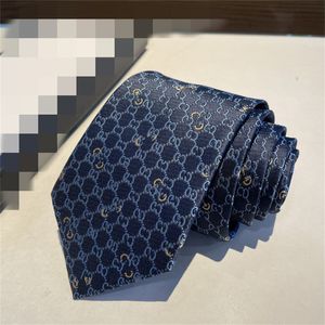 2024 Luxe ontwerper 100% Tie Silk Ntralte Gedrukt Jacquard Hand geweven voor mannen Wedding Casual en zakelijke stropdas Fashion Hawaii Neck Ties met doos