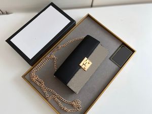 2024 Luxe designer tas lange kettingtas met top overzeese bokkel hardware verfijnde schouderkaarttas portemonnee