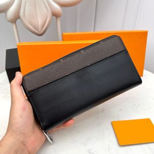 2024 Luxe Designer Tas Tail Single met Striked Leather Feeling Strong Fashion Veelzijdige Card Bag Zero Wallet
