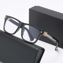 2024 Luxus-Designer-Ch-Sonnenbrillen für Männer und Frauen, Chrom-Brillenrahmen, Modetrend, flache Linse, passende Myopie, Herz-Brillenrahmen, Mann, Unisex, Brillen I7GL