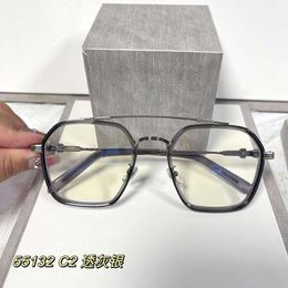 2024 Luxus-Designer-CH-Sonnenbrille für Damen, verchromt, Brillengestelle, Herren, Gold, Polygon, gepaartes Herz, Brillengestell, Damen, Unisex, klassisch, hochwertige Brillen K8XR