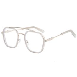 2024 Luxus-Designer-CH-Sonnenbrille für Damen, verchromt, Brillengestelle für Herren, neue flache Linse, ausgestattet, Myopie-Herz-Brillengestell, Damen-Unisex-Brille, F38U