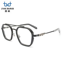 2024 Luxus-Designer-CH-Sonnenbrille für Damen, verchromt, Brillengestelle für Herren, neu, flach, großes modisches Auge, schlichtes Herz-Brillengestell, Damen-Unisex-Brille Q4OE