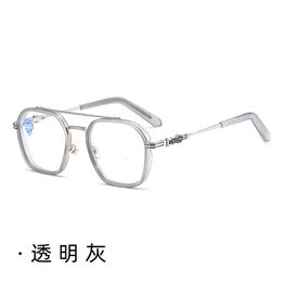2024 Luxus-Designer-CH-Sonnenbrille für Damen, verchromt, Brillengestelle für Herren, neue Mode, großes flaches Auge, Herz-Brillengestell, Damen-Unisex-Brille PCM4