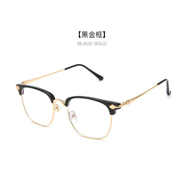 2024 Designer de luxe CH Lunettes de soleil pour femmes Chromes Lunettes Cadres Hommes Nouvelle Myopie Objectif plat Tendance Coeur Lunettes de vue Dames Unisexe Haute Qualité Lunettes TR0J