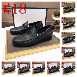2024 Luxury Designer Classical Men Designer Dress Chaussures Flat Formal Mens Business Oxfords Casual Shoe Real Cuir Chaussures Slip-On Plus Taille Footwear Male Taille 6.5-12