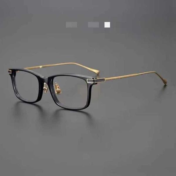 2024 Diseñador de lujo Diseñador de lujo de lujo Gafas de sol para mujeres Japón Marco de gafas de alta gama miopía ye jingyan misma titanio puro gran cara transparente transparente