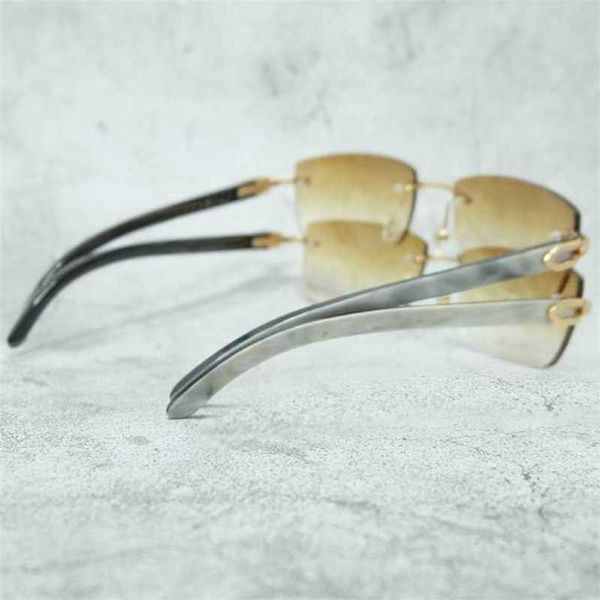 2024 Designer de luxe au large de concepteur de luxe Nouveaux lunettes de soleil pour hommes et femmes au large des verres de buffs de Buffalo Horn