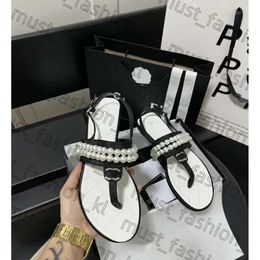 2024 Luxury Designer Shoe Women Sandales Chanells Shoe Summer Fashion Peep Toe Flip Flop