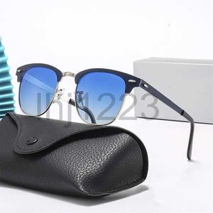 2024 Gafas de sol de diseño de lujo para mujeres Hombres Gafas Moda Conducción Anteojos Pesca vintage Medio marco Sol UV400 Alta calidad 8b9ii