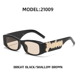 2024 Luxurres de soleil Palmangel de luxe pour femmes Designer Nuances d'été Polarise Eyeglass Big Frame Black Vintage Vintage surdimension
