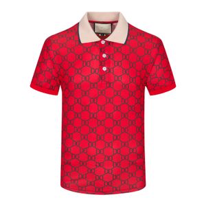 2024 Luxe Italië Heren Stylist Polo Gg Shirts Mannen Kleding Korte Mouw Mode Casual Zomer T-shirt Streep Shirt t-shirts Snake Polo Bee Bloemen Heren Medusa