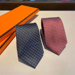 2024 Cravate de luxe pour hommes Cravates de créateurs Cravates de marque Cravates de mariage décontractées Cravates de mariage rétro Cravates en soie décontractées avec boîte H24