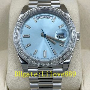2024 Luxury Men's Watch 3255 Mouvement automatique mécanique 40mm 228348 Diamond Surface Sapphire Immasing Gradient Dial