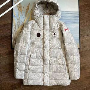 2024 Luxe mannen Dames Winter Down Jacket Canada Fashion Hooded Long Warm Jackets Outsear Sport Lu