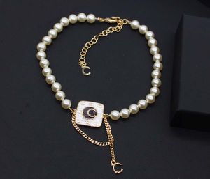 Collier pendentif à breloques de qualité de luxe, de forme carrée et de couleur blanche et noire, plaqué or 18 carats, avec boîte à timbres PS3781A, 2024