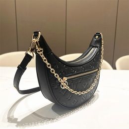 2024 Bolso de hombro de lujo Diseñadores Bolsos Monederos Bolsa Flor marrón Mujer Tote Marca Carta Bolsos de hombro de cuero Bolso cruzado Marrón a cuadros Tamaño 23x7x13cm