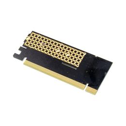 2024 M.2 Adaptateur SSD PCIE Adaptateur en aluminium Shell LED Extension Carte d'adaptateur informatique Interface M.2 NVME SSD NGFF à PCIe 3.0 x16 Rise pour M.2