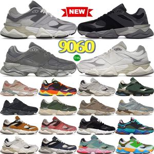 Chaussures de course basse masculine 9060S Sneakers de créateurs pluvieux nuage gris noir castlerock sel salt blanc cristal rose aimant quartz marine 9060 Femmes extérieurs entraîneurs sportifs