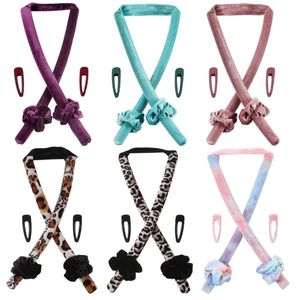 2024 Magische haarkrullen stylinggereedschap Handeloze krullen Rollers Ribbon Slapen Heatless Velvet krullen Iron Accesorios Para El Cabello - voor