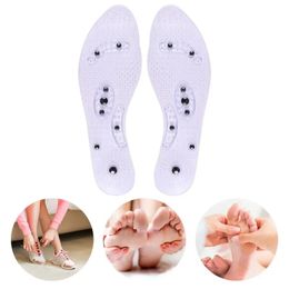 2024 Magnetische therapie Massage -inlegzolen voor schoenen Voet Acupressuur Verbeterde magnetische Insole Point Therapy Feet Body Detox Insert Pads