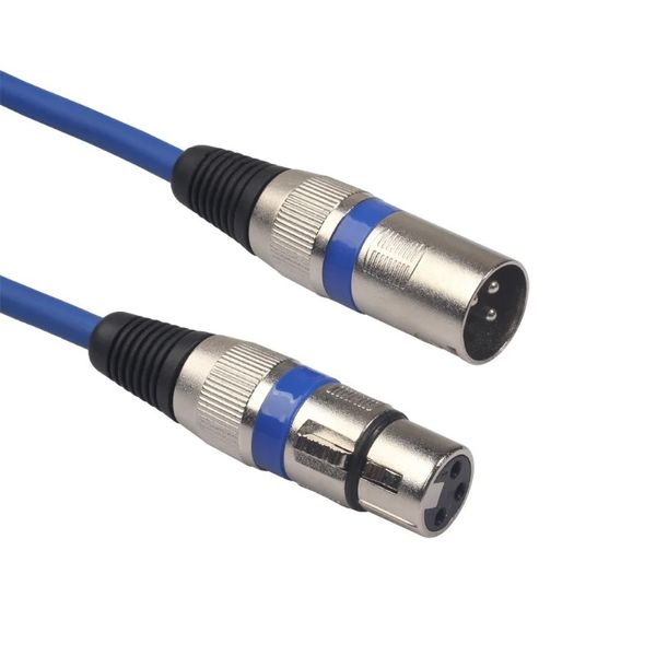 Ligne XLR 2024 mâle à femelle, ligne de Signal Audio, ligne équilibrée, ligne XLR, ligne Audio couleur, adaptée au Microphone mélangeur Audio