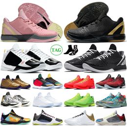 2024 Mamba 6 Basketball Shoes Men Hot Dark Knight Protro Grinch Mambacita Alternate Bruce Lee Black Gold Bred Mans Womans Outdoor Sneakers Sports Trainers