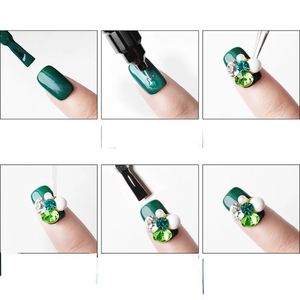 2024 Manicure Diy Nail Art Caulking Lijmpen Dubbel gebruik multifunctionele boorlijm geen waspunt boorgel voor acryl voor manicure diy