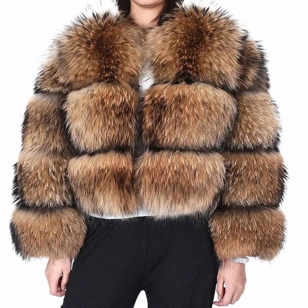 2024 Maomaokg Super Hot Winter Femmes De Luxe Épais Véritable Manteau De Fourrure De Racco Naturel Veste De Fourrure De Renard Plus Taille Vestes Femme Gilet Q7Qh #