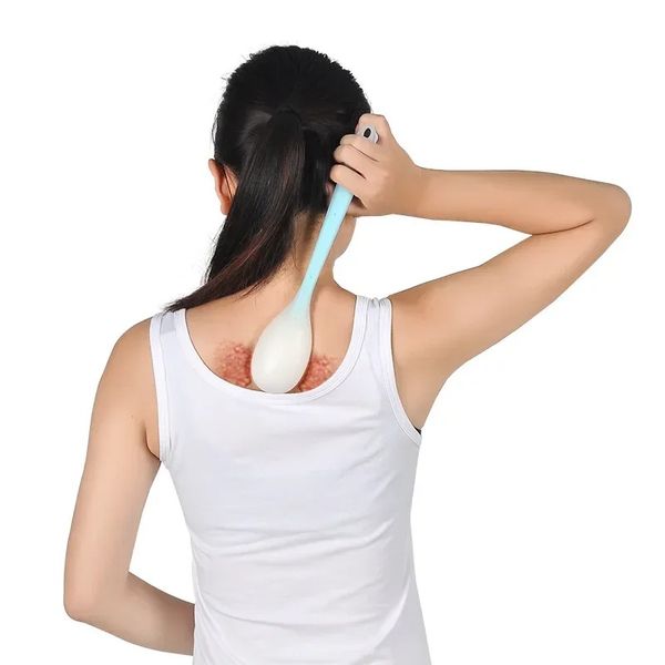 2024 Raqueta de masaje de silicona de Massage Stick para meridianos de dragado y tocando el hombro y la vértebra cervical masaje de belleza salud para el cuello y el masaje de hombros