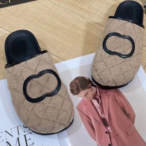 Baotou – pantoufles à fond plat pour hommes et femmes, sandales à la mode, 2024