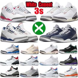 2024 zapatos de baloncesto para hombre Jumpman 3 3s zapatillas de deporte Fire Red White Cement Reimagined Cardinal Dark Pine Green UNC Rust Pink Cool Grey para hombre entrenadores deportivos envío gratis