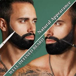 2024 Hombres Barba Crecimiento de la barba Cabello facial Bigote de reparación Forma de regreso Reno