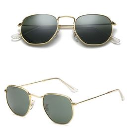 2024 hombres de marca clásica Retro Ray gafas de sol para mujeres gafas de diseñador bandas de banda marco de Metal diseñadores gafas de sol mujer-