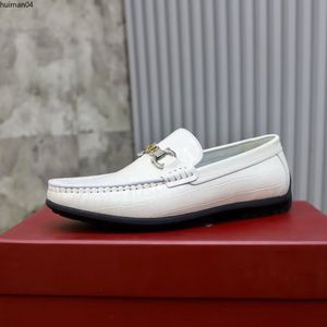 2024 hommes Habir Shoes Fashion Groom Wedding Chaussures Formel Greil Le cuir authentique Oxfords Men Brand Bernie Locage décontracté Taille 38-45 MJHG0001