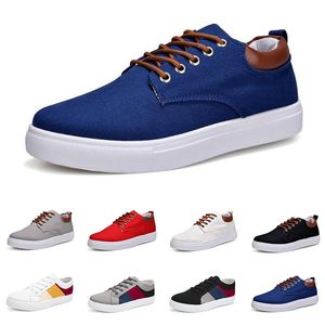 2024 hombres moda lona zapatillas zapatos negro blanco azul gris rojo caqui para hombre casual jogging caminar artículo diecisiete