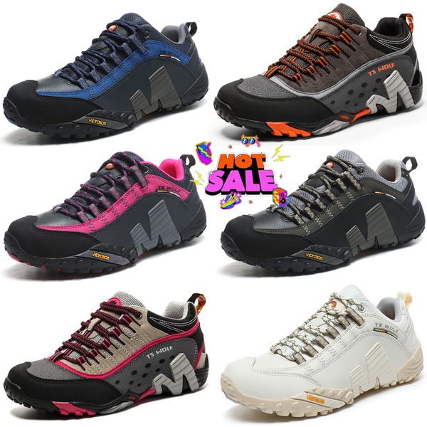 2024 Hommes Chaussures de randonnée Mesh Escalade Trekking Sports Semelle en caoutchouc Baskets d'entraînement Antidérapant Montagne Résistant à l'usure Trail 39-45