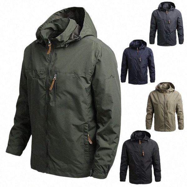 2024 Hommes imperméable à capuche hiver peau imperméable tactique militaire veste sport randonnée coupe-vent crème solaire armée veste vêtements k001 #