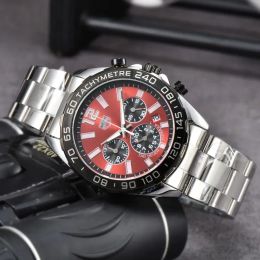 2024 Hommes de luxe Designer Montre à quartz automatique Mens Auto 6 mains Montres Montre-bracelet TG01